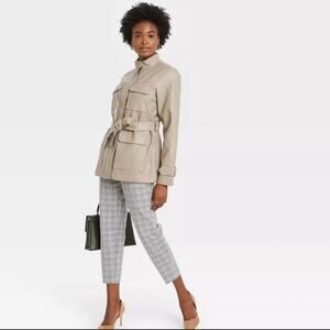 A New Day Faux Leather Jacket Tan Women’s Size XXL NEW